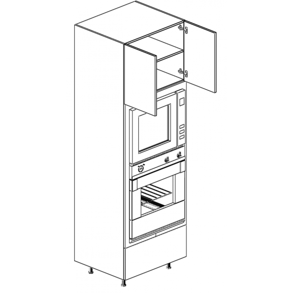 Double Oven Pantry 79.5"H