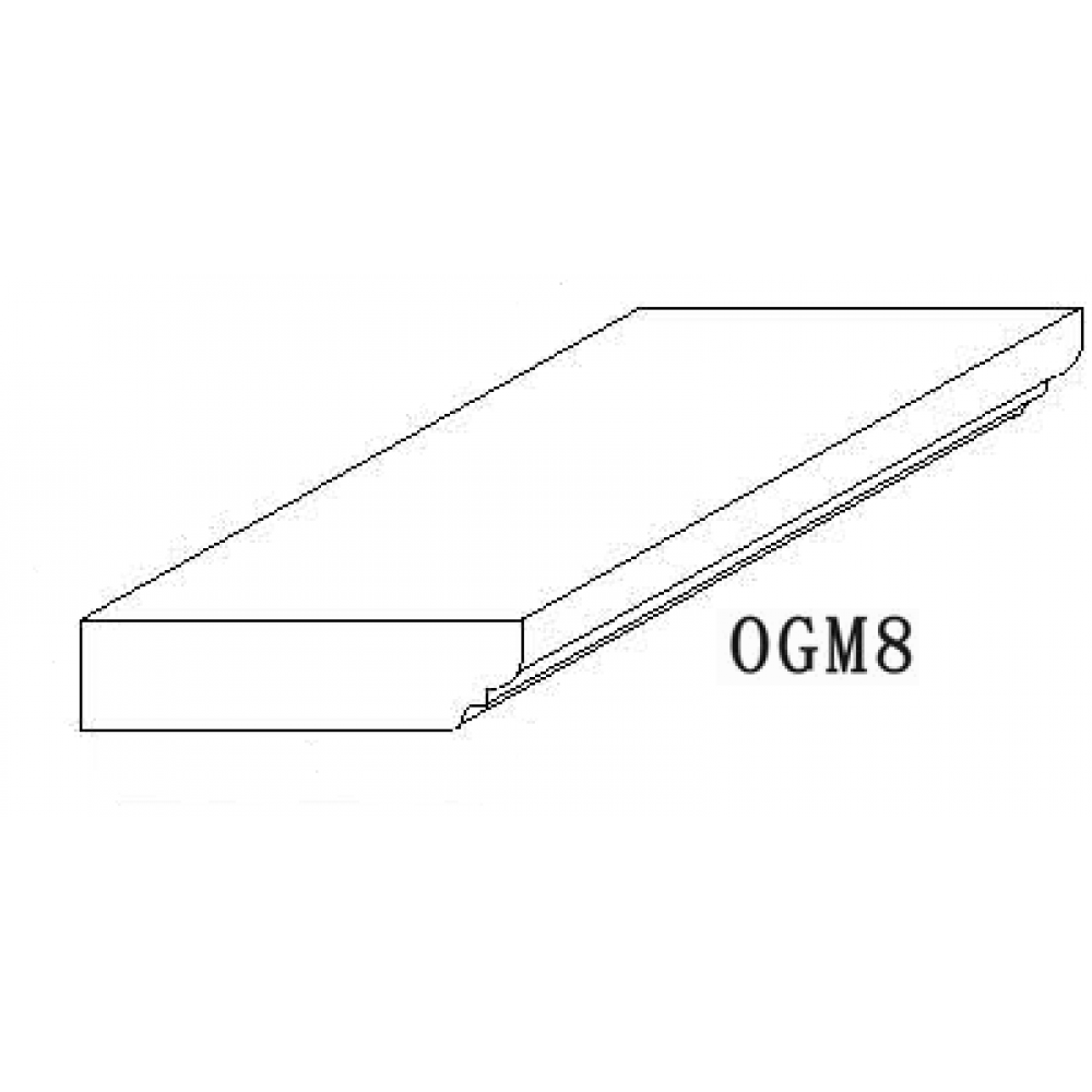 Ogee Molding/Baseboard 8"H