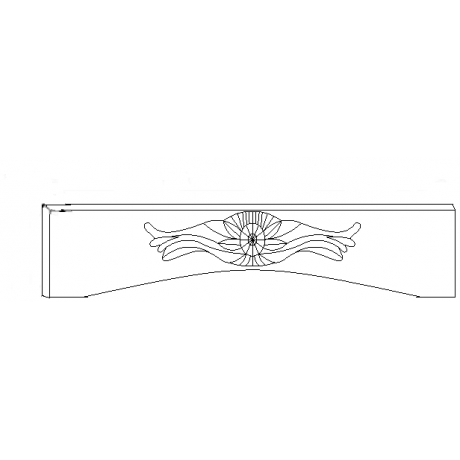 Arched Valance 42"L
